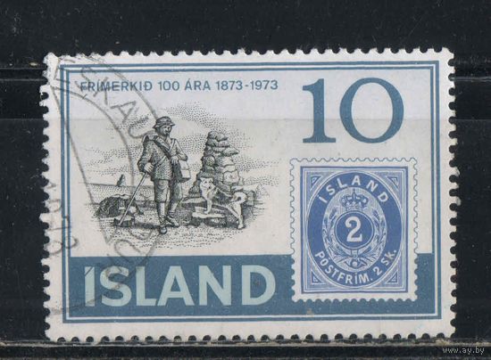 Исландия Респ 1973 100 летие исландской марки Первая марка Почтальон #473
