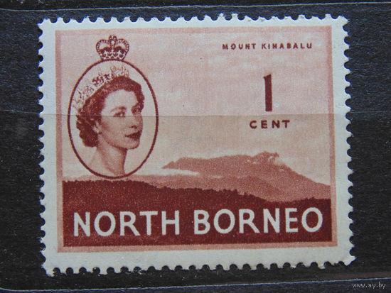 Северное Борнео 1961 г. Королева Елизавета II.