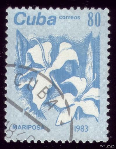 1 марка 1983 год Куба Цветы 3812