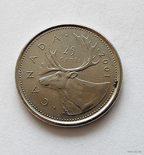 Канада 25 центов, 2001
