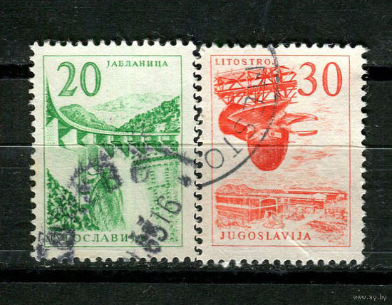 Югославия - 1965 - Техника и Архитектура. Стандарты - [Mi. 1131-1132] - полная серия - 2 марки. Гашеные.  (Лот 20Z)