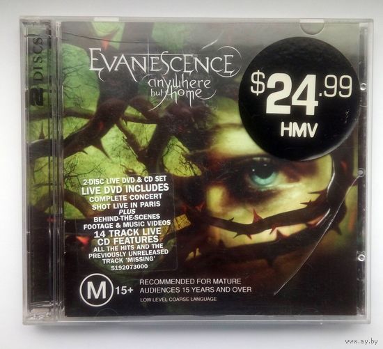 EVANESCENCE - Anywhere But Home (AUSRALIA CD + DVD 2004)