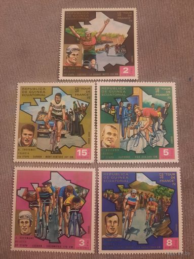 Экваториальная Гвинея 1972. Велогонка. Tour de France 72. Полная серия