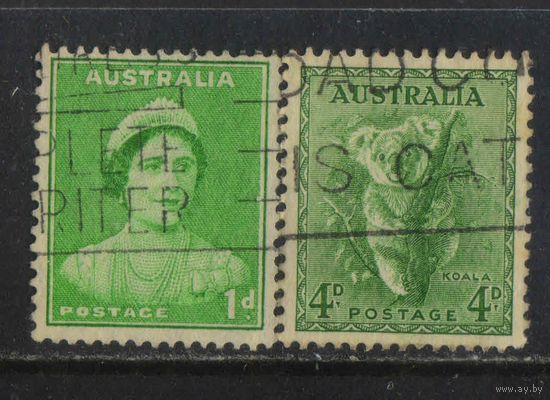 GB Доминион Австралия 1937  Королева Елизавета Коала Стандарт # 138С,144С