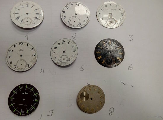 Циферблаты для старинных карманных часов.
