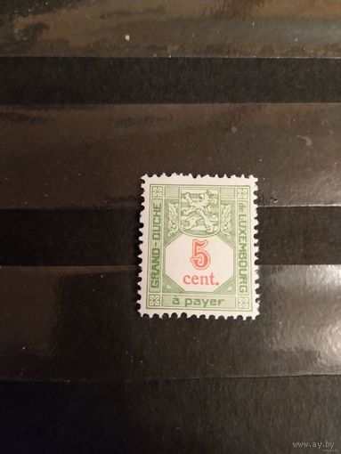 1922 Люксембург доплатная герб чистая клей лёгкая наклейка (2-10)