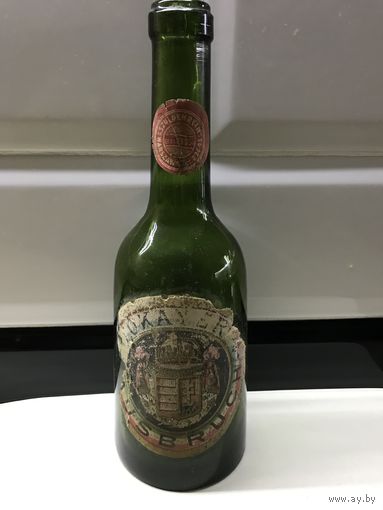 Старинная бутылка с этикеткой.Szuldenrain-Warszawa.
