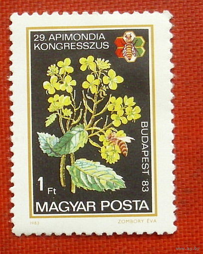 Венгрия. Флора. ( 1 марка ) 1983 года. 2-2.