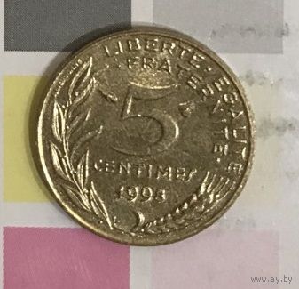 Франция 5 сантимов 1998 B