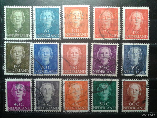Нидерланды 1949-51 Королева Юлиана Полная серия