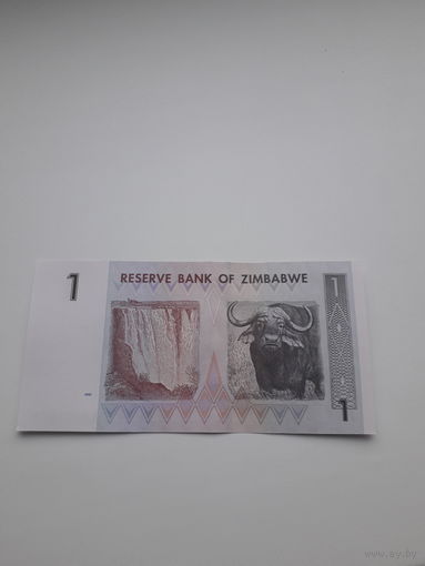 ЗИМБАБВЕ 1 доллар 2007 год