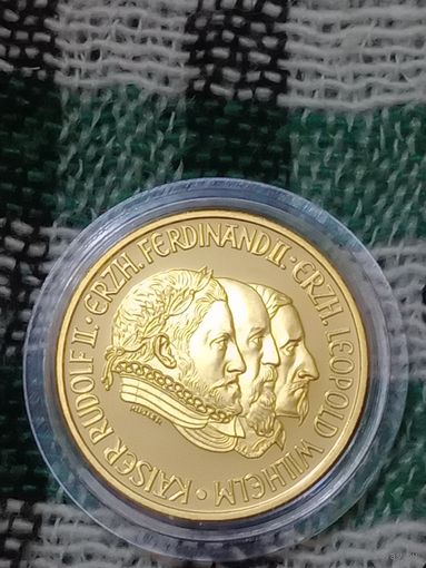 Австрия 500 шиллингов 1993 золото 3 монарха