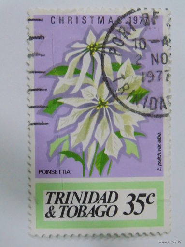 Тринидад и Тобаго 1977 г. Цветы.