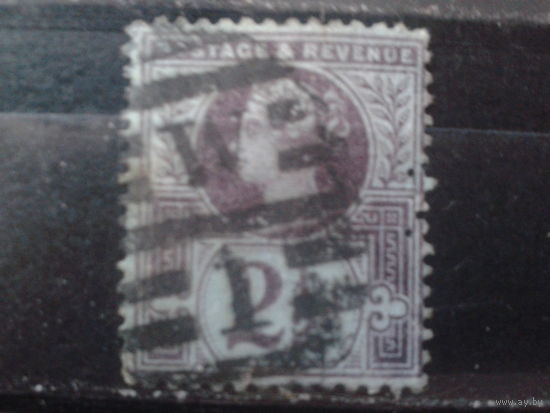 Англия 1887 Королева Виктория 2,5 пенса