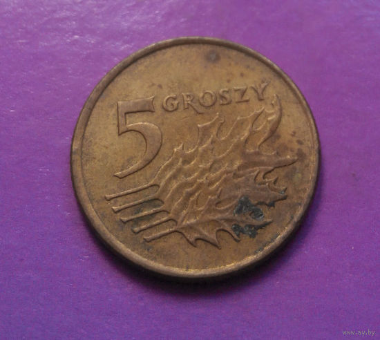 5 грошей 1991 Польша #05