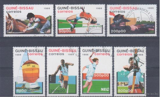 [656] Гвинея Биссау 1988. Спорт. Гашеная серия.