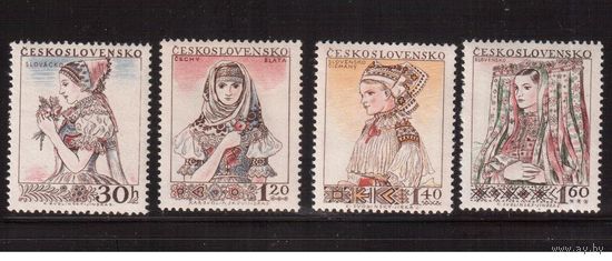 Чехословакия-1956,(Мих.994-997) , ** , Костюмы