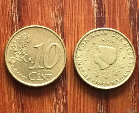 Нидерланды, 10 евроцентов 2000