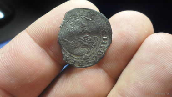 Грош 1597 г. Сигизмунд III Речь Посполита Познань редкая монета R5