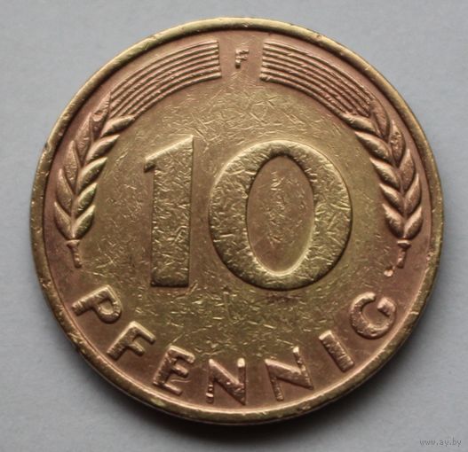 Германия 10 пфеннигов, 1950 г. F