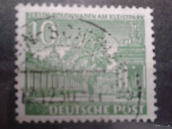 Берлин 1949 стандарт 10пф колоннада Михель-0,5 евро гаш.