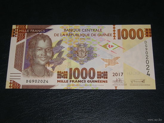 Гвинея 1000 Фр. 2017