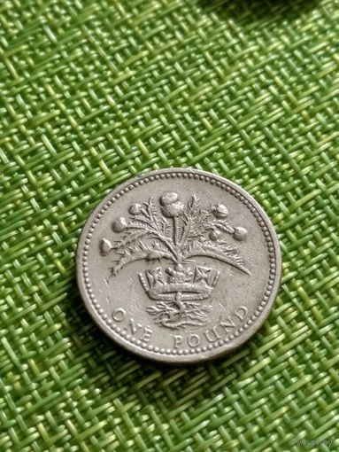 Великобритания 1 фунт 1984 г