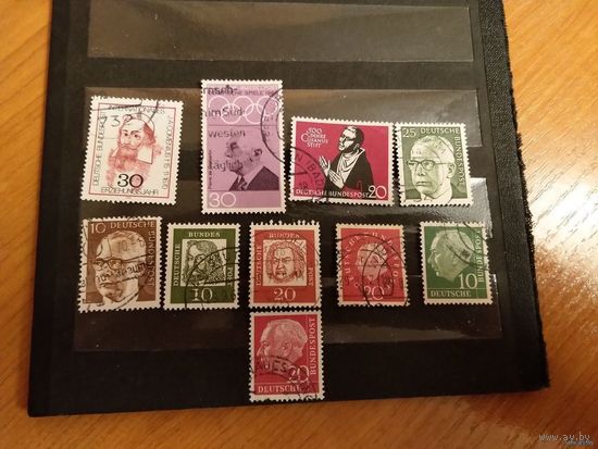 10 марок Германии персоналии (4-12)
