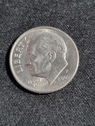 США 10 центов 2005  P