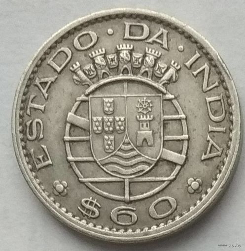 Индия Португальская 60 сентаво 1958 г.