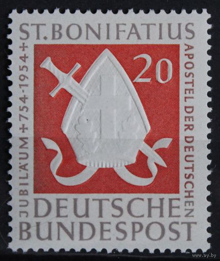Святой Бонифаций, Германия, 1954 год, 1 марка