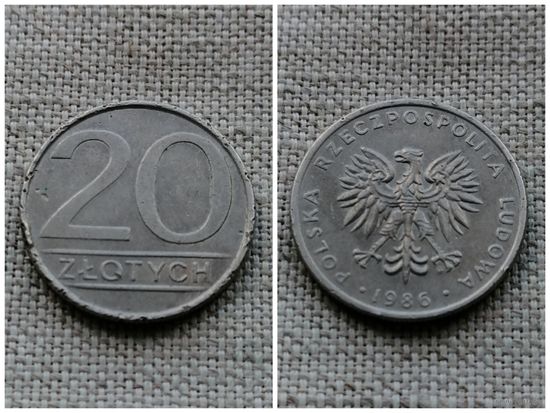 Польша 20 злотых 1986