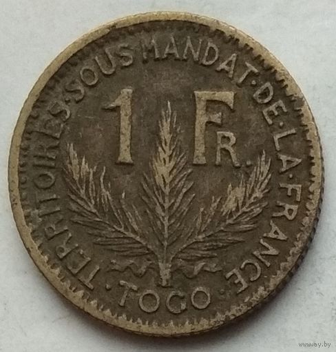 Того Французское 1 франк 1924 г.