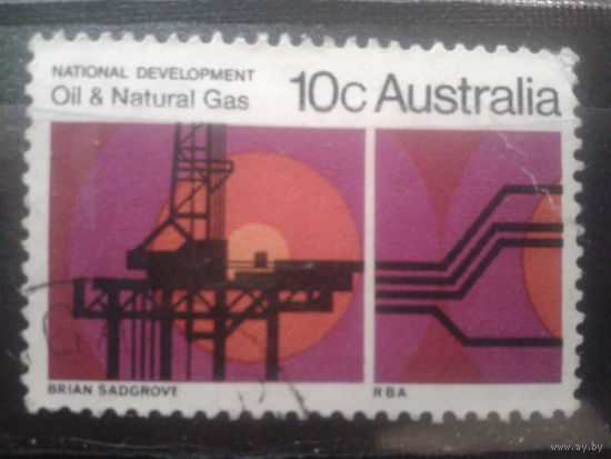 Австралия 1970 Добыча нефти и газа