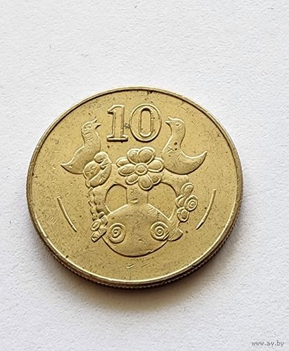 Кипр 10 центов, 2002