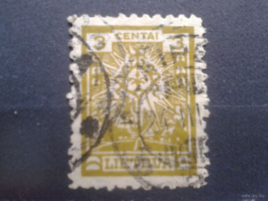 Литва , 1923, Стандарт, 3С