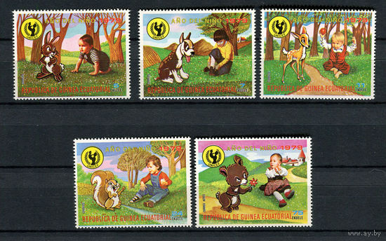 Экваториальная Гвинея - 1979 - Международный год детей - [Mi. 1483-1487] - полная серия - 5 марок. MNH.