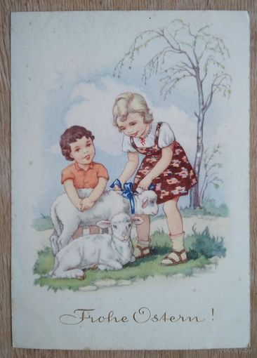 Дети и овечки. Германия. 1950-60-е