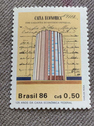 Бразилия 1986. 125 годовщина da Caixa Economica Federal