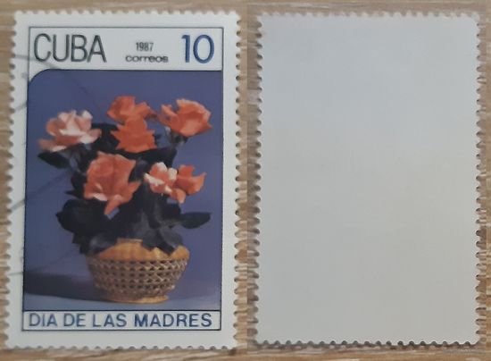 Куба 1987 День матери - Цветы.Mi-CU 3095.10 с