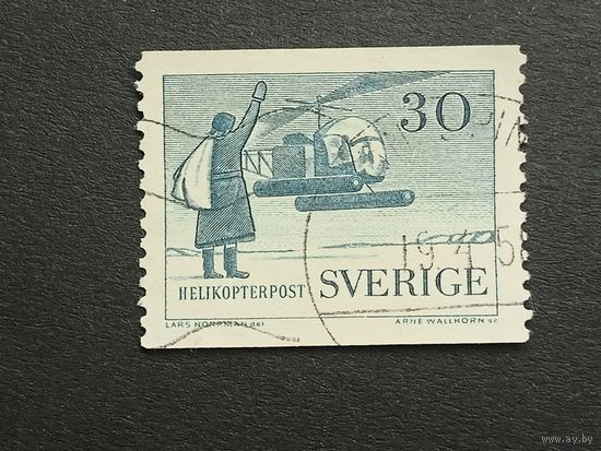 Швеция 1958. Авиация - 10 лет вертолетной почте