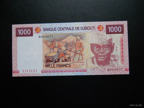 Джибути 1000 франков. 2005 г.