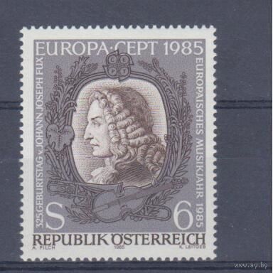 [402] Австрия 1985. Музыка.Европа.EUROPA. Одиночный выпуск MNH