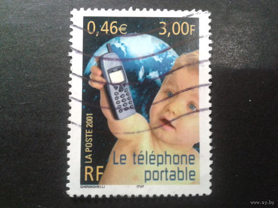 Франция 2001 ребенок с телефоном