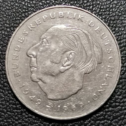 2 марки 1985 J Теодор Хойс Гамбург