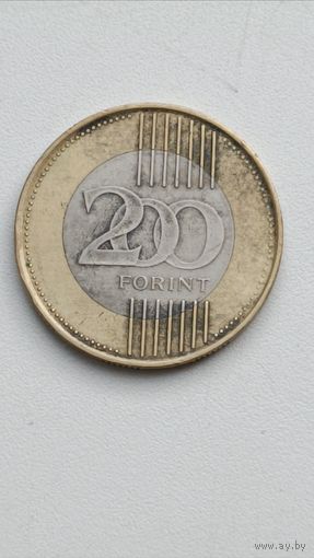 Венгрия. 200 форинтов, 2010 год.