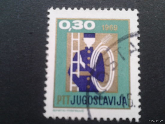 Югославия 1968 Новый год, трубочист