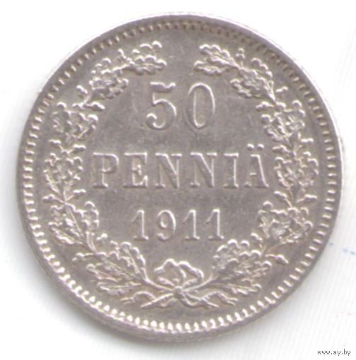 50 пенни 1911 год _состояние XF