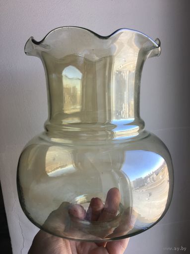 Плафон СССР стекло прозрачное бледно-бежевое ( цена за один 6 руб, за два 10 руб)