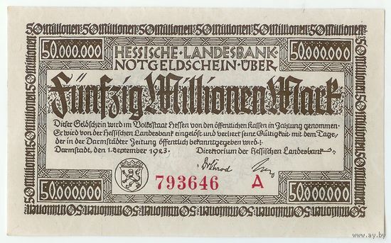 Германия, 50 миллионов марок 1923 год